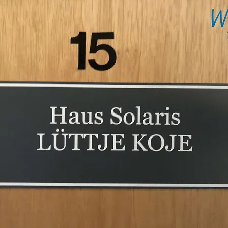 Haus Solaris - Luettje Koje *