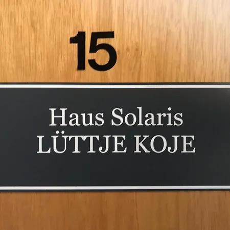 شقة Haus Solaris - Luettje Koje